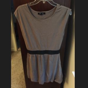 Forever 21 Small brown black dress bubble hem